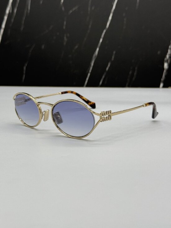 NEW MIU MIU MU52YS ZVN80O GOLD BLUE SUNGLASSES MIU MIU MU 52YS ZVN80O main image 4